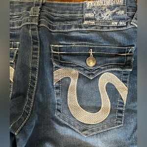 True Religion low rise flare jeans